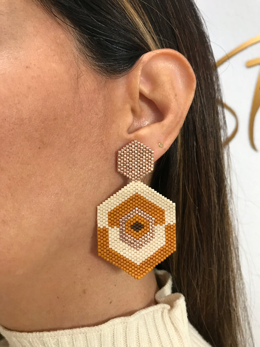 Pendientes Hexágono