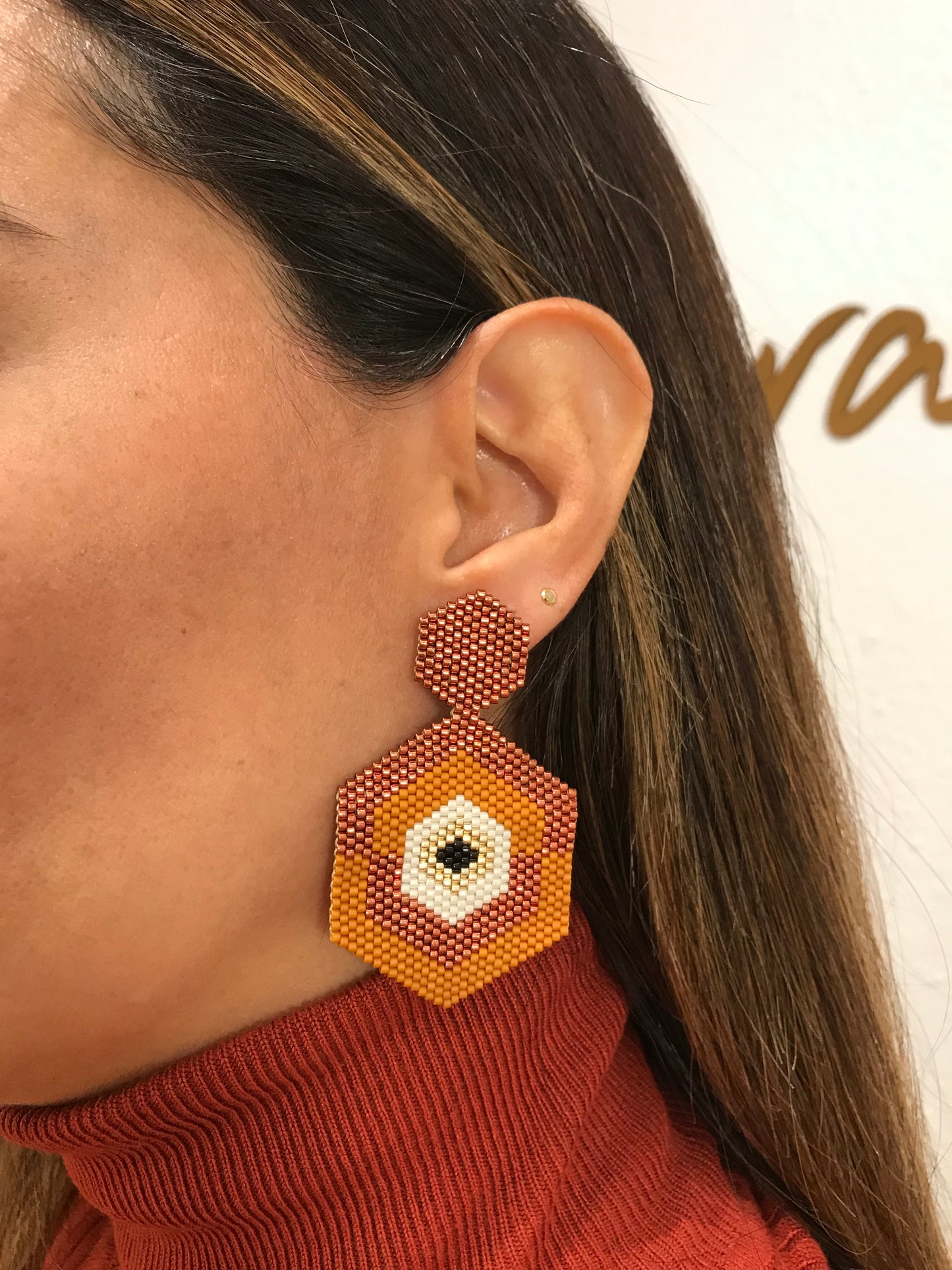 Pendientes Hexágono