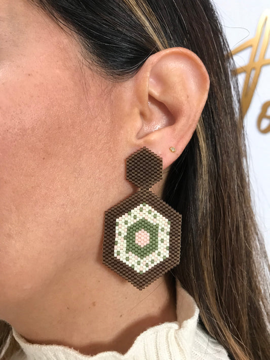 Pendientes Hexágono