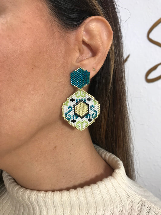 Pendientes Hexágono